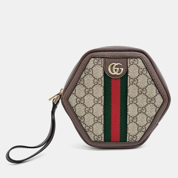 Multicolor Canvas Ophidia GG Supreme Pouch Bag