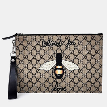 GG Supreme Clutch Bag