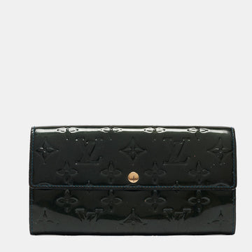 Blue Nuit Monogram Vernis Sarah Wallet