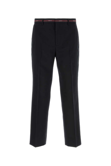 GUCCI Wool Selvedge Pants with Horn Details