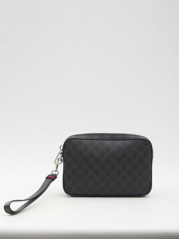 GUCCI GG Supreme Mini Pouch Handbag 23x16x5cm