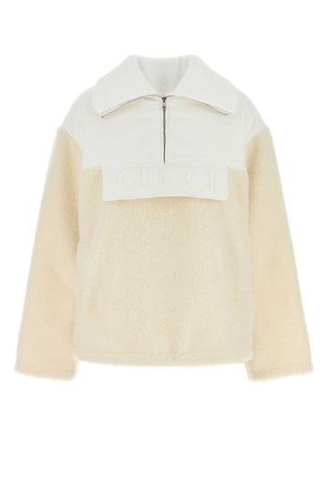 GUCCI Two-Tone Wool Blend Padded Jacket - Women’s Outerwear