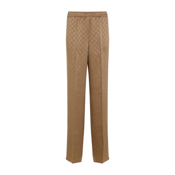 GUCCI Jacquard Trousers with Adjustable Drawstring Waist for Women
