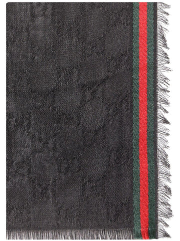 GUCCI Cotton-Silk Blend Scarf - 70X180 CM
