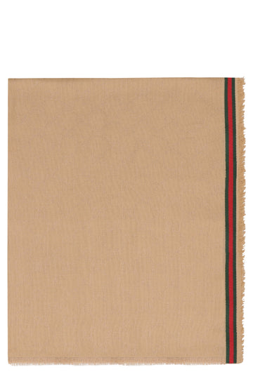 GUCCI Cotton-Silk Blend Scarf 70x180 cm