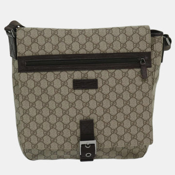 Beige Canvas GG Supreme shoulder bag