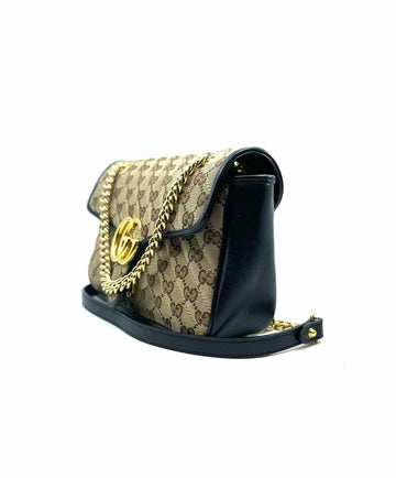 GUCCI Marmont Brown Canvas Monogram Handbag