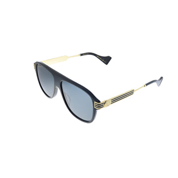 Gucci  EC 0587S 001 Unisex Aviator Sunglasses