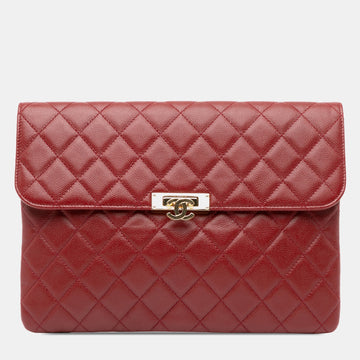 Medium Caviar Golden Class Pouch