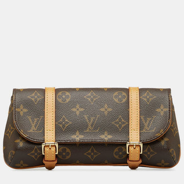 Brown Canvas Monogram Pochette Marelle Belt Bag