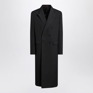GUCCI Oversized Long Double-Breasted Wool Jacket for Men