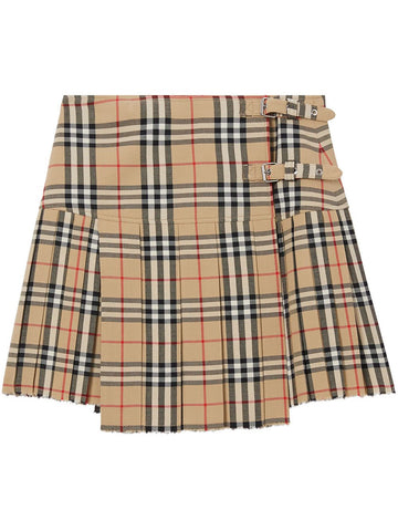 BURBERRY Embroidered Wool Mini Skirt for Women