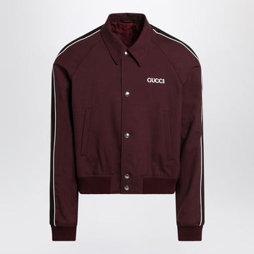 GUCCI Wool Blend Bomber Jacket for Men - SS25