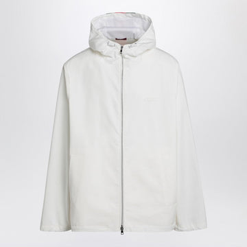 Gucci White Zip-Up Jacket With Logo Print Men