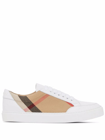 BURBERRY Vintage Check Leather Sneakers for Women