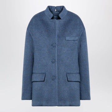 GUCCI Wool Blend Mélange Aviator Jacket