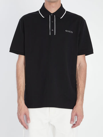 GUCCI Classic Piqué Polo Shirt - Size L