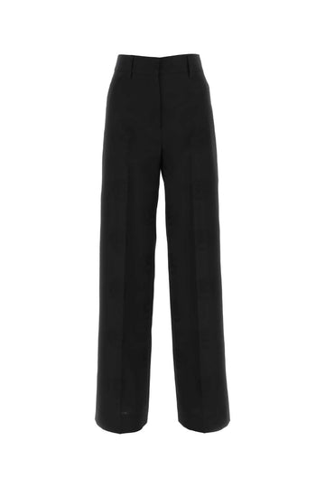 BURBERRY Wide-Leg Wool Blend Pants for Women - SS23 Collection