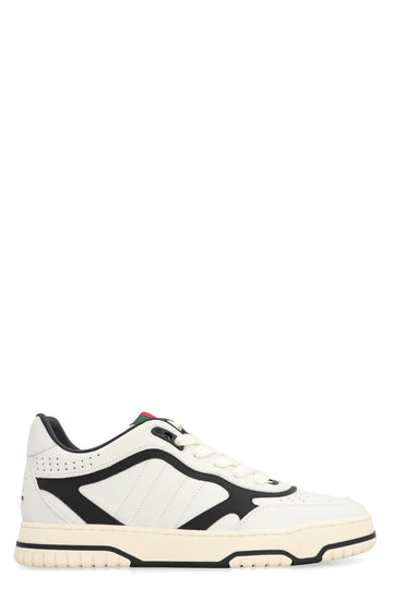 GUCCI Low-Top Sneaker with Contrasting Leather Inserts