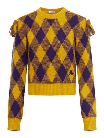 BURBERRY Embroidered Wool Sweater for Women - FW23 Collection