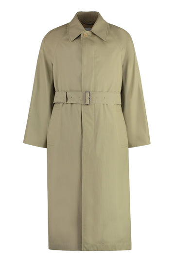 BURBERRY Cotton Trench Jacket with Coordinated Waist Belt - Fall/Winter 2025