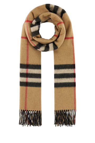 BURBERRY Embroidered Cashmere Scarf - Unisex Accessory