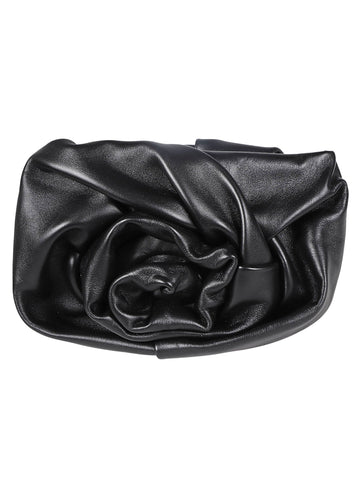 BURBERRY Mini Lambskin Handbag with Rose Detailing