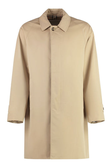 BURBERRY Cotton Trench Jacket with Hidden Fastening