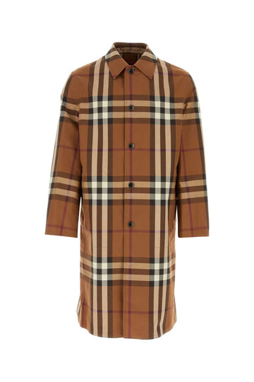 BURBERRY Embroidered Cotton Reversible Overcoat for Men