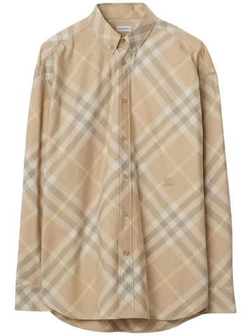 BURBERRY Men's Printed Twill Shirt - SS24 Collection