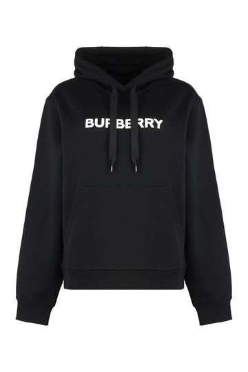 BURBERRY Classic Cotton Hoodie with Ribbed Cuffs for Women