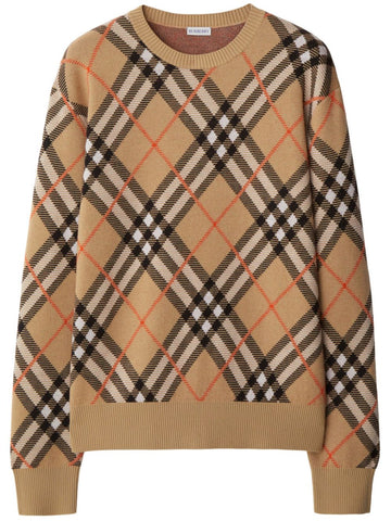 BURBERRY Embroidered Stretch Wool Blend Sweater for Women