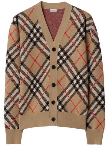 BURBERRY Checked Cardigan for Men