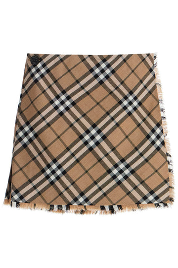 BURBERRY Embroidered Mini Skirt