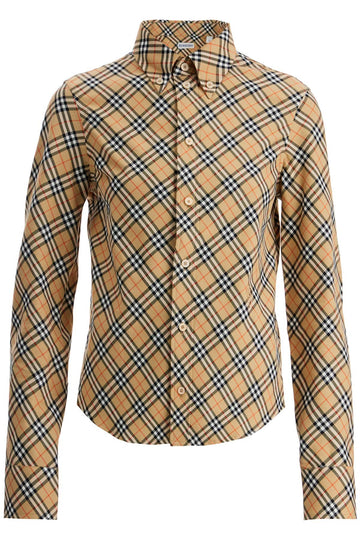 BURBERRY Embroidered Twill Shirt - Women's SS25 Collection
