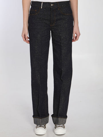 BURBERRY Women's Dark Blue Denim Jeans