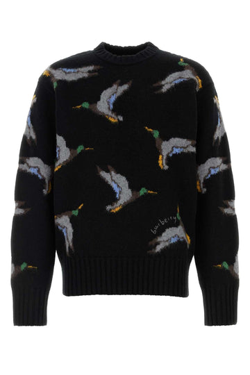 BURBERRY Embroidered Wool Sweater for Men