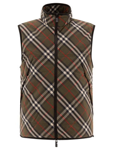 BURBERRY Slim Fit Sleeveless Vest Jacket for Men