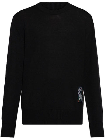BURBERRY 100% Wool Crew Neck Sweater for Men