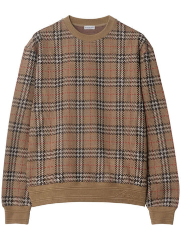 BURBERRY Embroidered Stretch Cotton Blend Sweater for Men