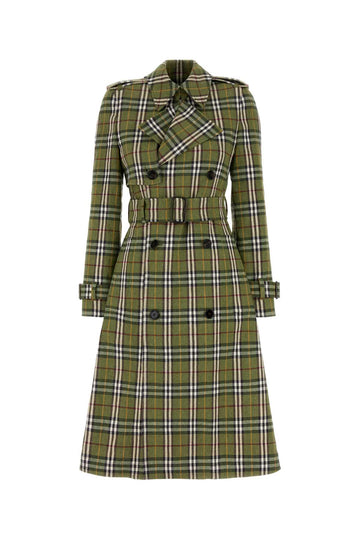 BURBERRY Embroidered Stretch Linen Trench Jacket for Women