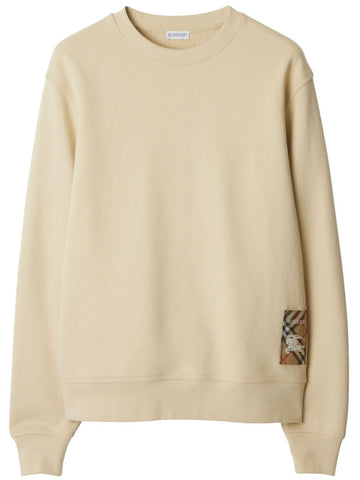 BURBERRY Stylish 100% Cotton Men's Sweater - Crew Neck, Drop Shoulder
