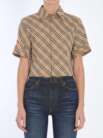 BURBERRY Women's Mini Sandip Check T-Shirt for SS25