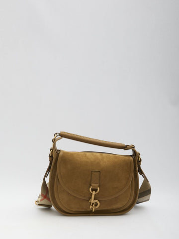 BURBERRY Mini Suede Hebden Handbag for Women