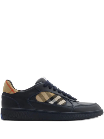 BURBERRY Check Fabric and Leather Terrace Sneakers