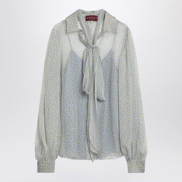 GUCCI Floral Chiffon Shirt