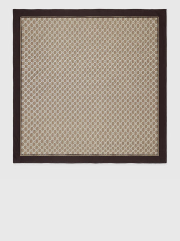 GUCCI Elegant Silk Carré Scarf - 90 cm x 90 cm