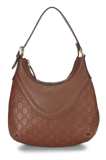 Gucci, Brown Guccissima Leather Hobo, Brown