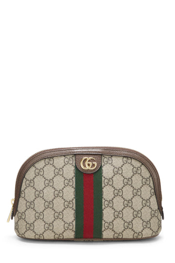 Gucci, Original CS Supreme Canvas Ophidia Cosmetic Pouch, Brown