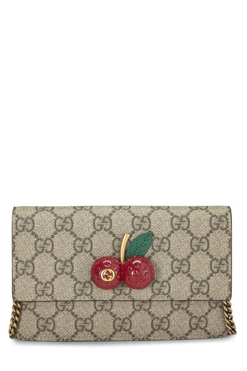 Gucci, Original CS Supreme Coated Canvas Cherry Crossbody Mini, Red